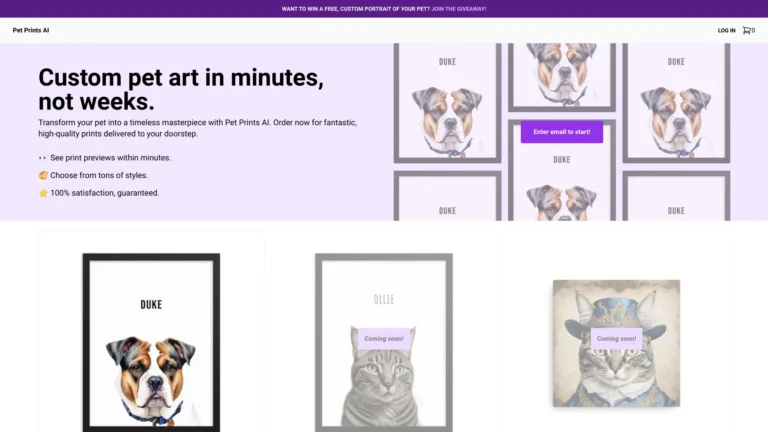 New Pet Prints AI AI Tool Review