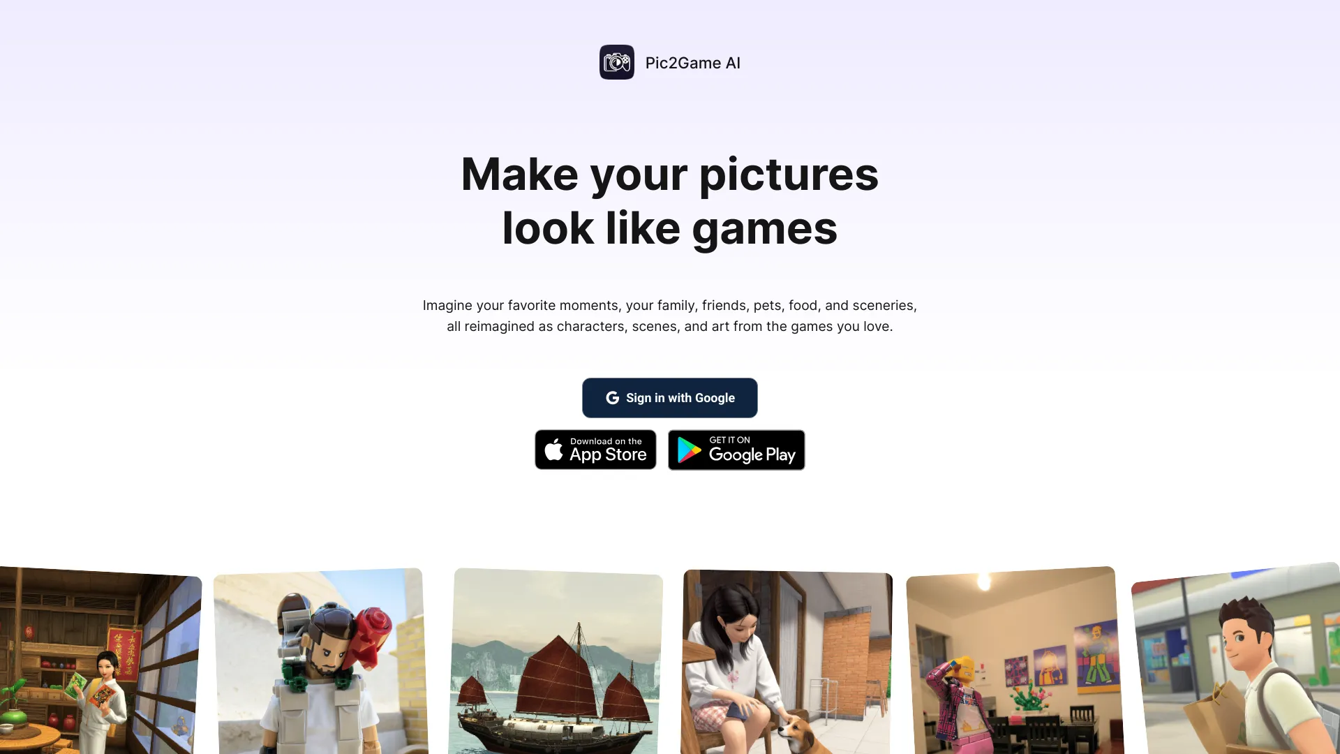 Pic2Game AI logo