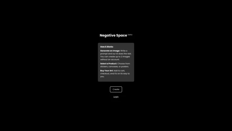 New Negative Space AI Tool Review