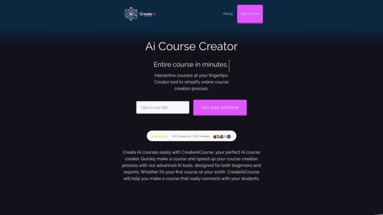 Powerful AIcoursify AI Tool Review