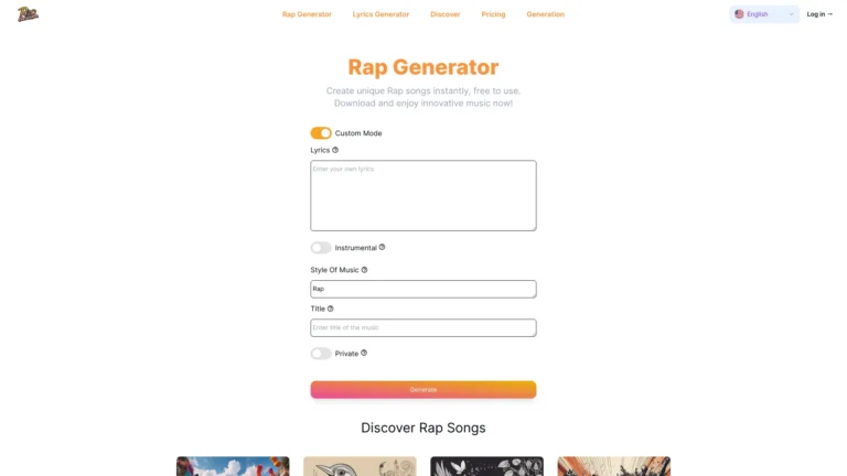 Advanced Rap Generator AI Tool Review