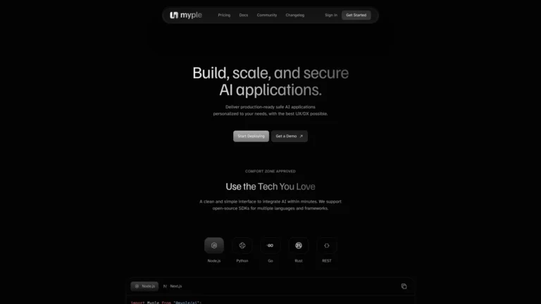New Myple AI Tool Review