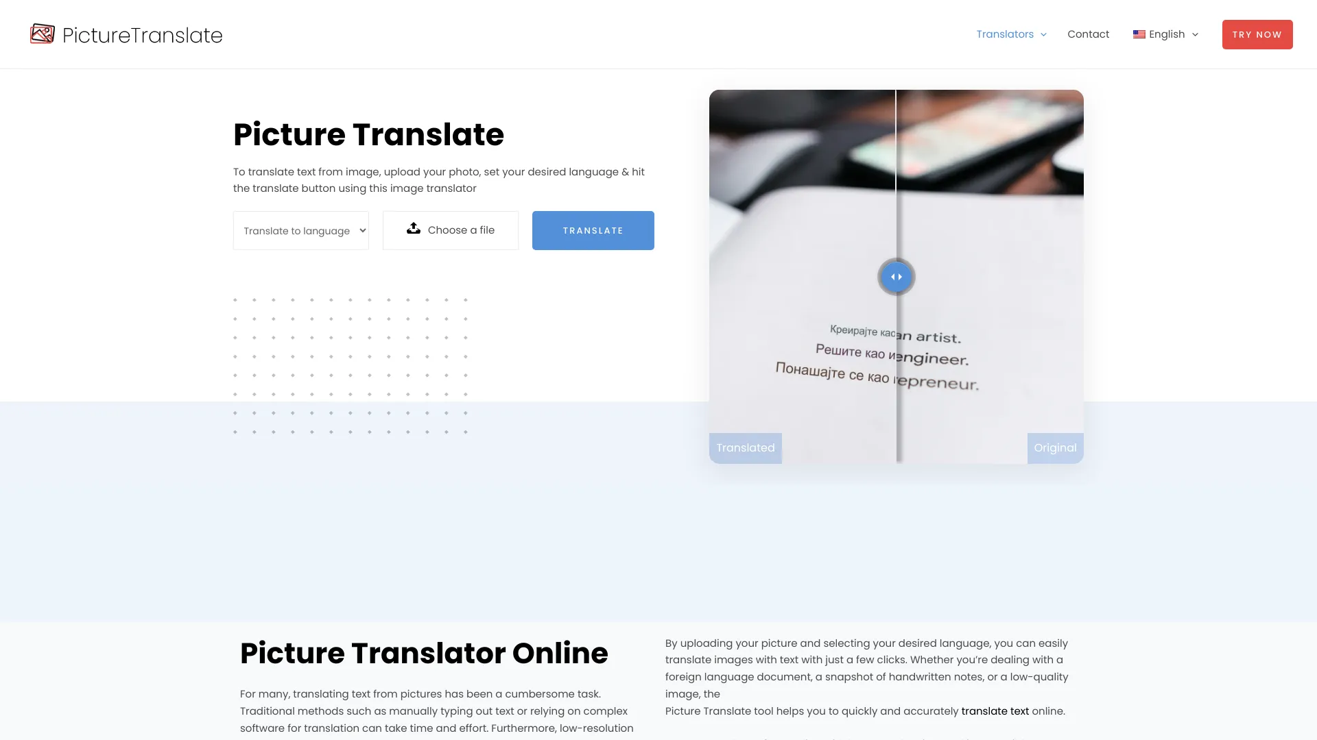 Picture Translate logo