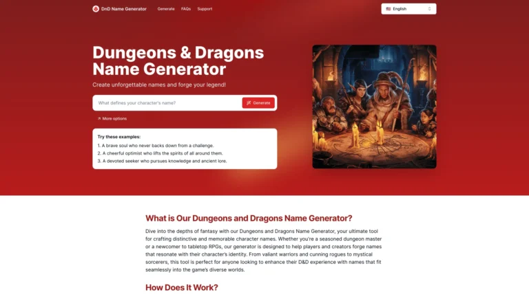 Powerful Dnd Name Generator AI Tool Review