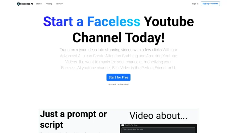 Popular Blitzvideo AI Tool Review