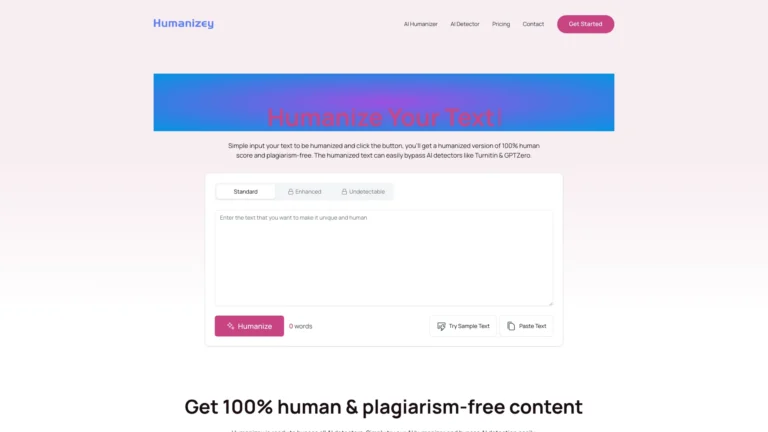 Trending Humanizey AI Tool Review