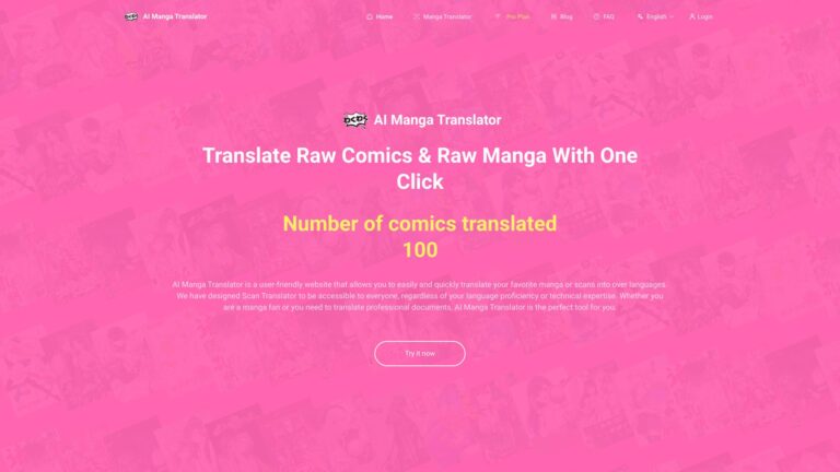 Powerful AI Manga Translator AI Tool Review