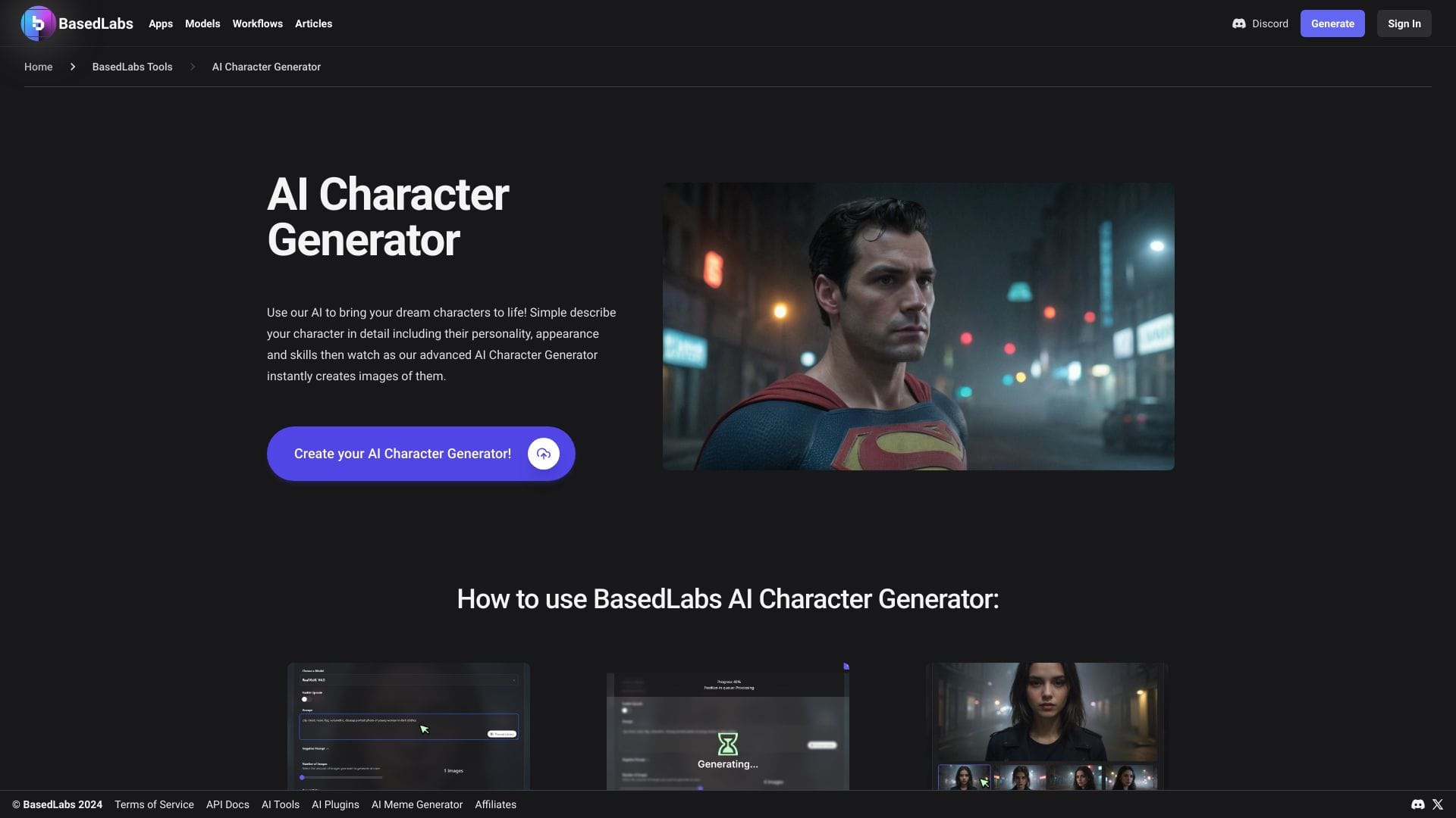BasedLabs AI Character Generator logo