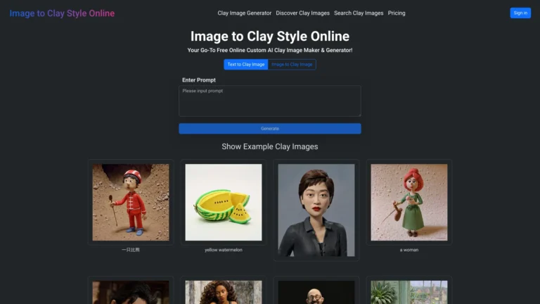 Innovative Image To Clay Style Online AI Tool Review