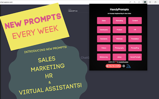 HandyPrompts ai chrome extension logo