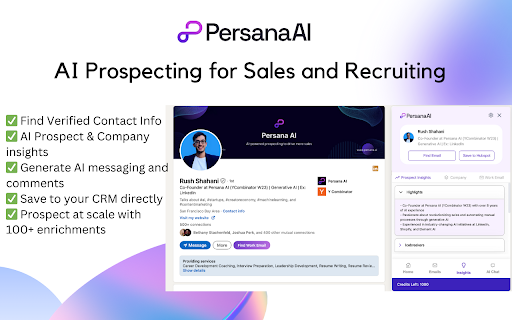 Persana AI ai chrome extension