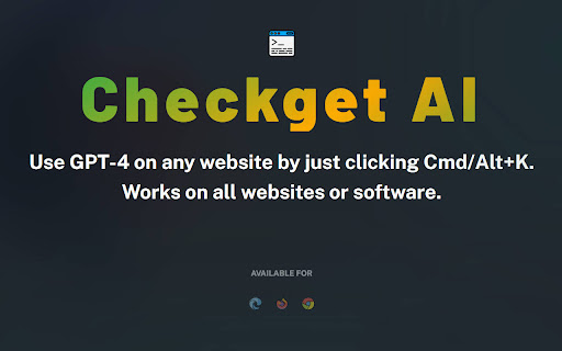 Checkget AI ai chrome extension logo