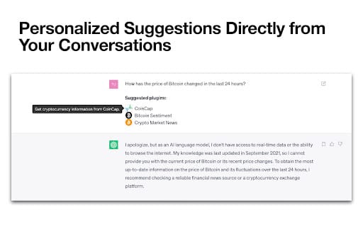 Plugin Suggester ai chrome extension logo