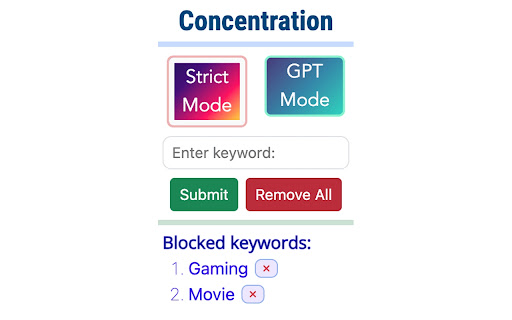 Concentration ai chrome extension