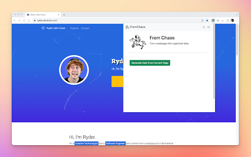 From Chaos ai chrome extension logo