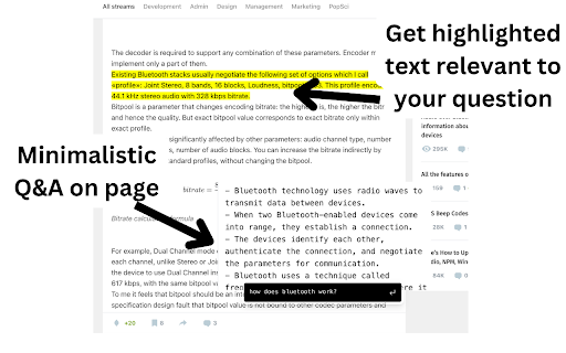 Chat with page ai chrome extension logo