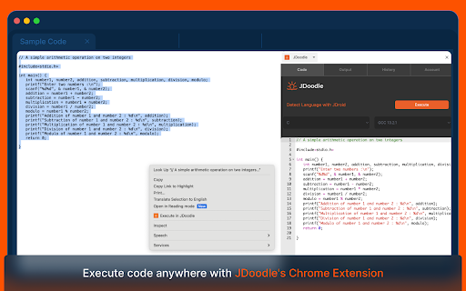 JDoodle Chrome Extension ai chrome extension logo