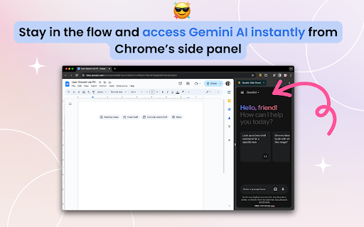 Gemini Side Panel ai chrome extension logo