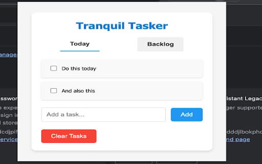 Tranquil Tasker ai chrome extension logo