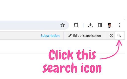 Zoho Creator Menu Search ai chrome extension logo