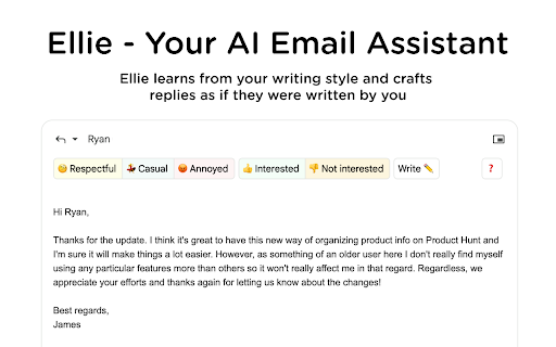 Ellie Email Assistant ai chrome extension logo