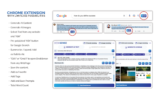 Desksense AI ai chrome extension logo