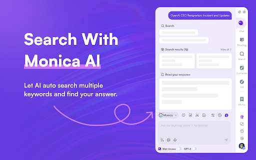 Monica ai chrome extension logo