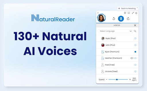 NaturalReader ai chrome extension logo
