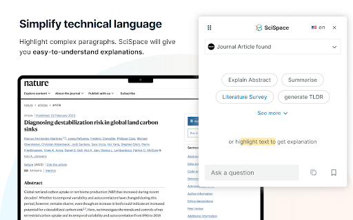SciSpace ai chrome extension