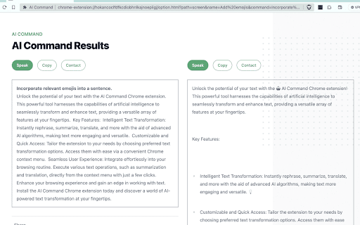 AI Command Chrome Extension ai chrome extension logo