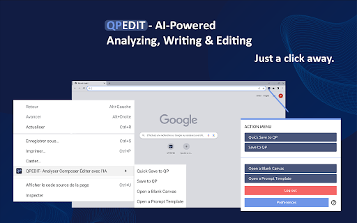 QPEDIT With AI & QPNOTES ai chrome extension logo