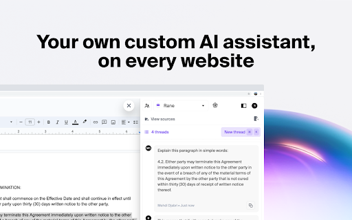 Rane AI Assistants ai chrome extension logo