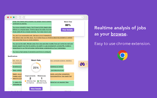 AI Job Seeker Aid ai chrome extension logo