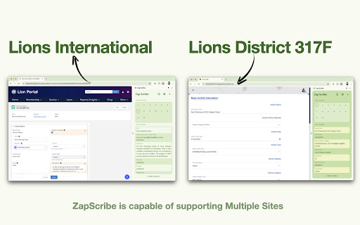 Zap Scribe! ai chrome extension logo