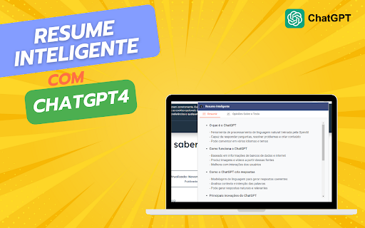 Resume Inteligente ai chrome extension logo