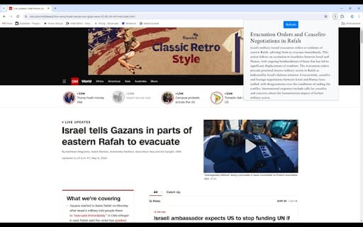 Unbiasnews by UbiSoft ai chrome extension logo