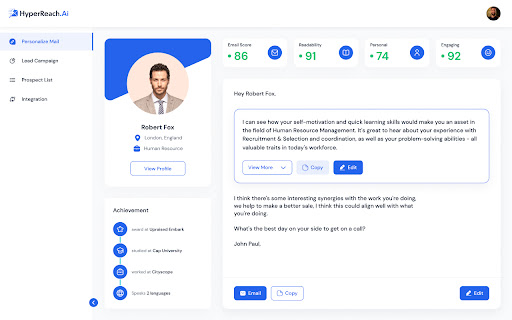 LinkedIn Message AI ai chrome extension