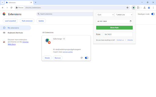 GoExchange ai chrome extension logo