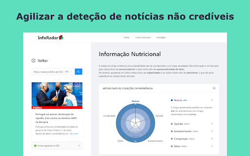 Detecção de Notícias Não Credíveis ai chrome extension logo