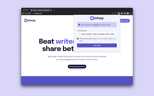 Hintsay ai chrome extension logo