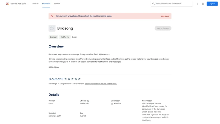 New Generates A Synthesizer Soundscape From Your Twitter Feed AI Chrome Extension AI Tool Review