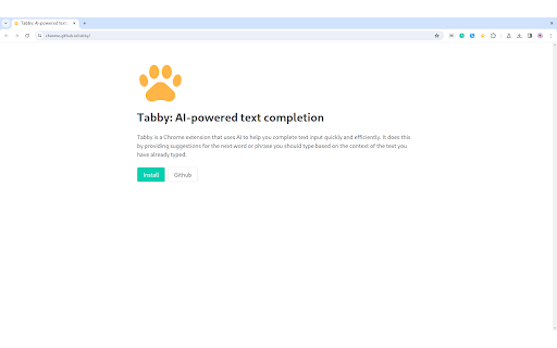Tabby ai chrome extension