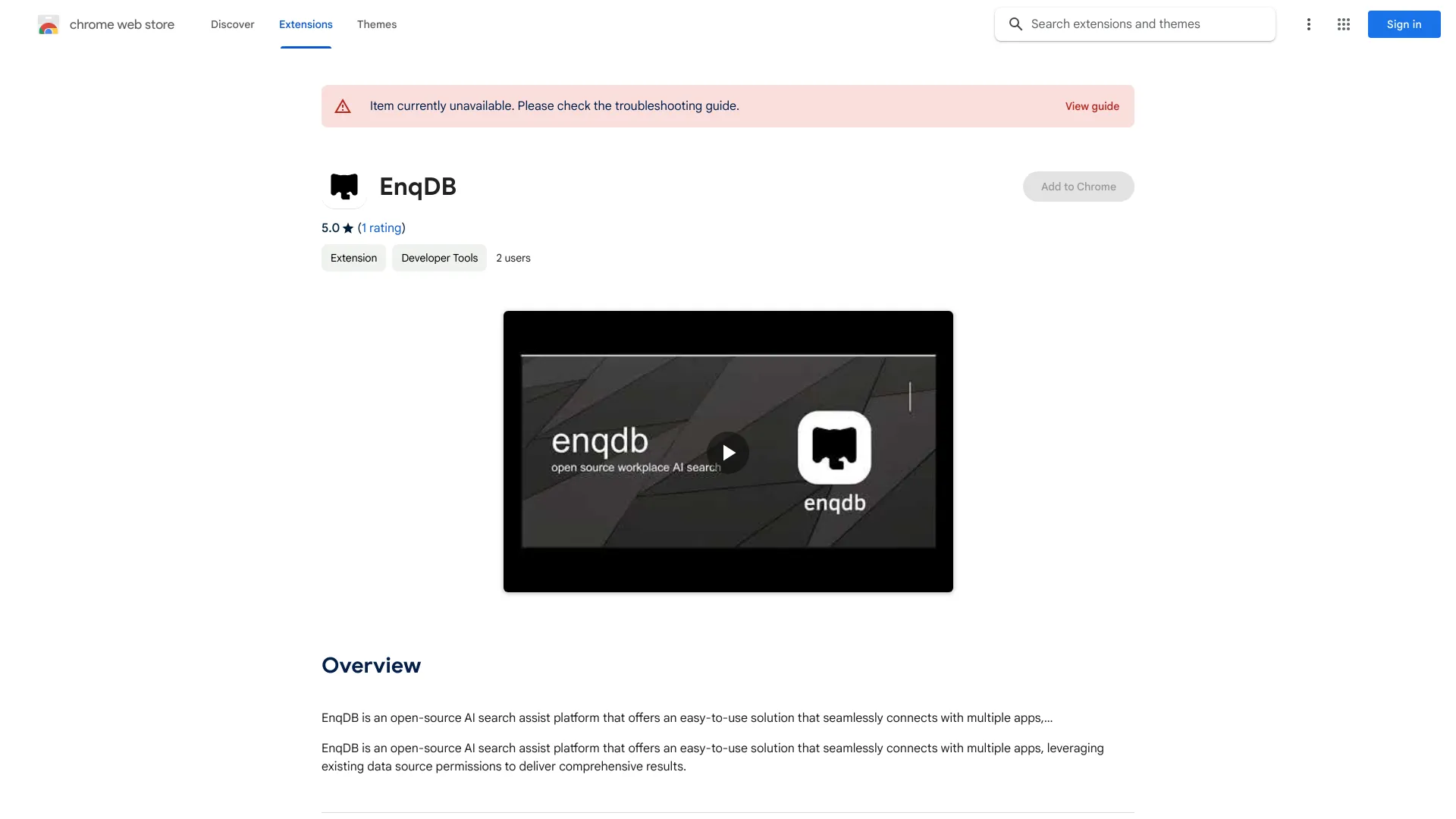 EnqDB ai chrome extension logo
