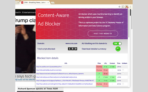Experimental Ad Blocker ai chrome extension logo