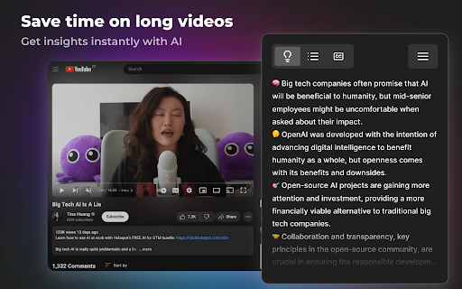 YouTube Summarizer ai chrome extension logo