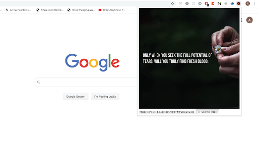 Inspirobot ai chrome extension logo