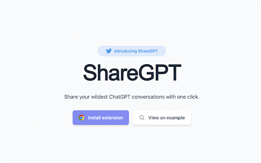 ShareGPT ai chrome extension