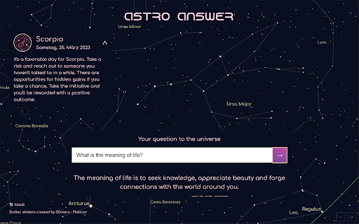 AI Horoscopes & Personalized Answers ai chrome extension logo