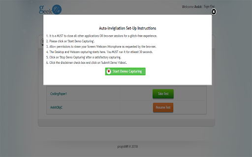 Auto Invigilation Extension ai chrome extension logo
