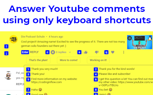 Youtube Comment AI ai chrome extension logo